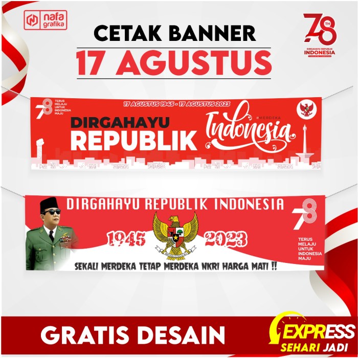 Contoh desain banner pentas seni 17 agustus