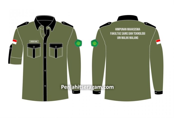 Contoh desain baju pdh